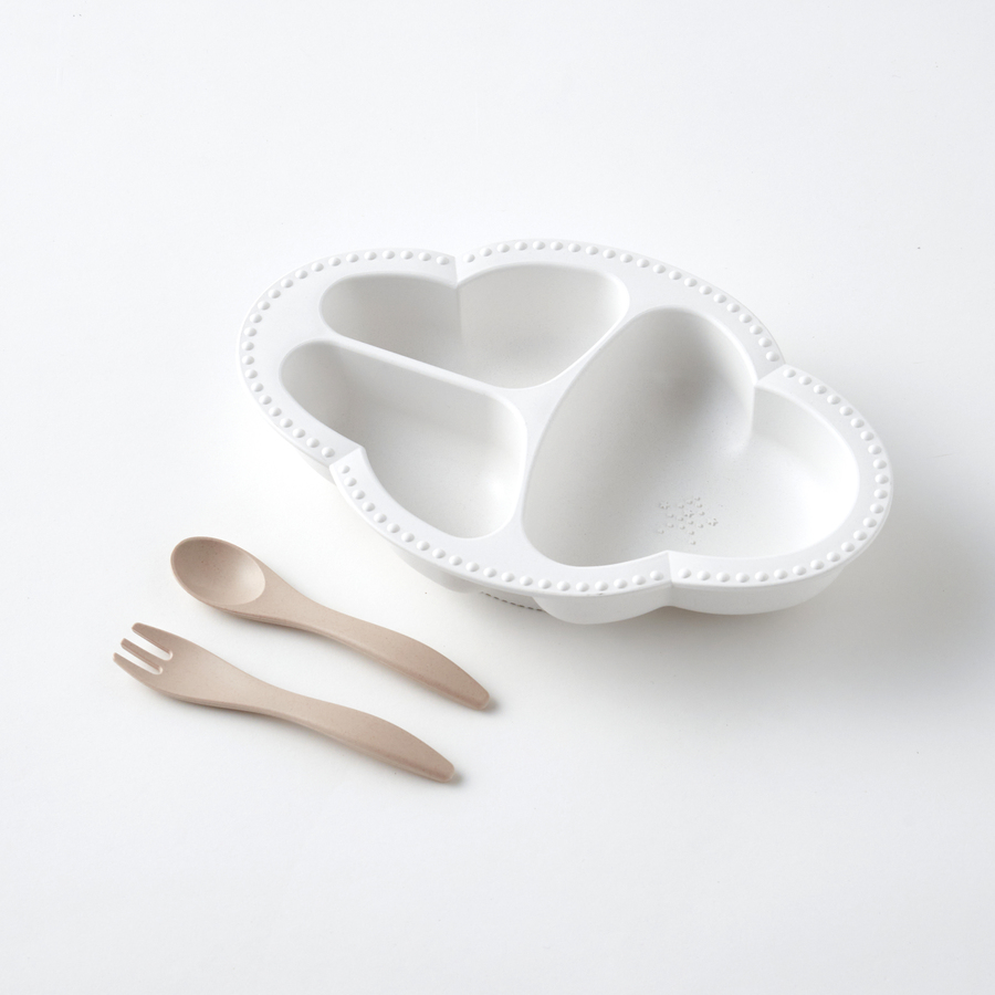 ワンプレート食器3点セット Ｗｈ
