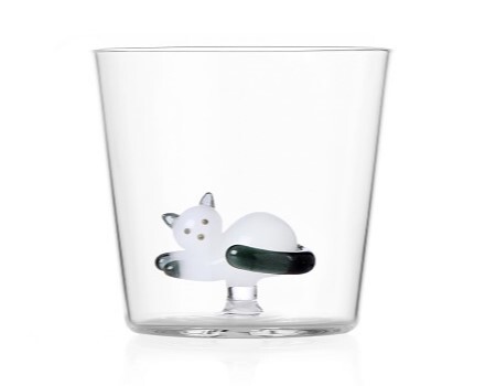 イッケンドルフミラノ Ｔａｂｂｙ ｃａｔタンブラー350ml スモークテイル