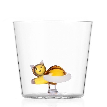 イッケンドルフミラノ Ｔａｂｂｙ ｃａｔタンブラー350ml ホワイトテイル