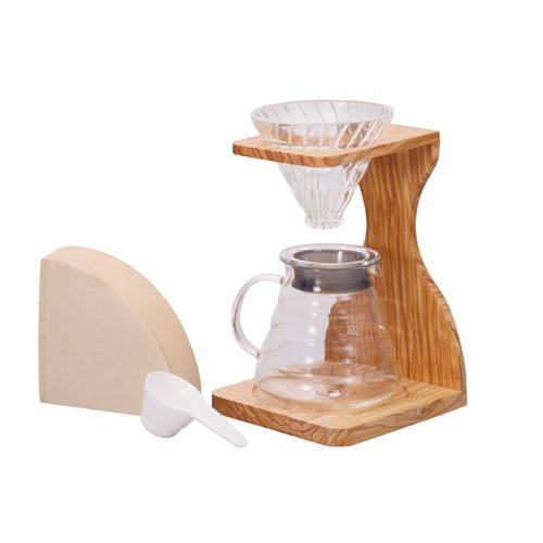 ハリオ Ｖ60オリーブウッドスタンドセット